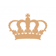 Royal Crown (Pack of 10)(3cm) Small MDF Embellishments