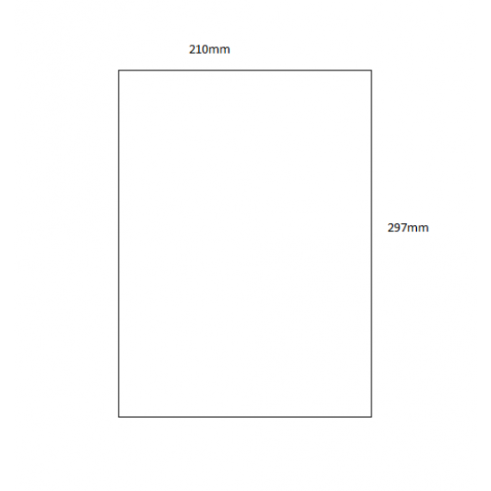 Acrylic Sheet - A4 Size (297mm x 210mm) Basic Shapes - Square Rectangle Circle