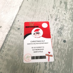 Elf ID Card Christmas Craft Shapes
