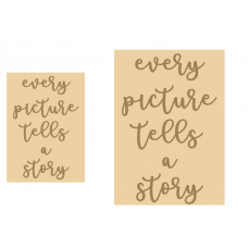 4mm words - every picture tells a story Joined Words