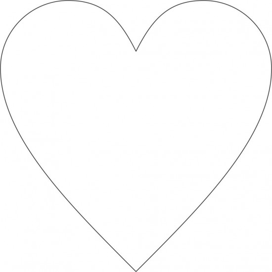 10cm Acrylic Standard Heart (Pack of 10) Hearts and Stars