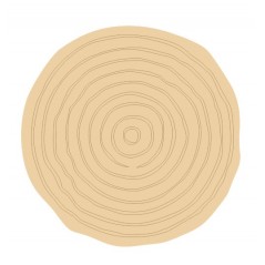 3mm mdf Etched Log Slice Style 3 (Pack of 5) Mother's Day