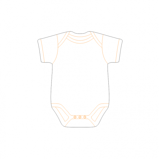 3mm MDF Baby's Vest Shape Baby Shapes