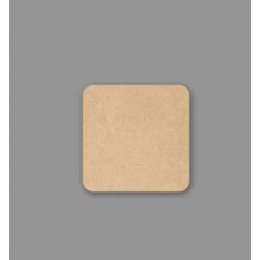 3mm MDF Square Shape  (pack of 10) Basic Plaque Shapes
