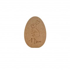 18mm Engraved Egg Easter