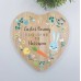 Heart Shaped Easter Bunny Treat Board - floral design Easter