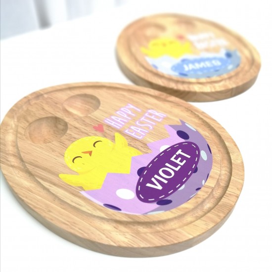 Egg Shaped Breakfast Egg Board - Easter Chick Design Easter