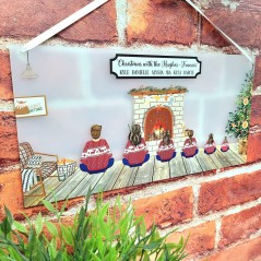 Printed Christmas Family Plaques  Valentines