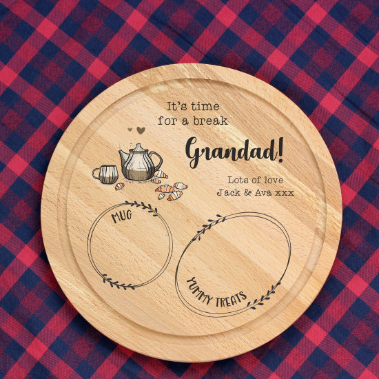 Round Shaped Father's Day Board Fathers Day