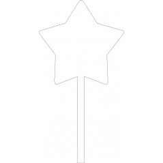 3mm Star Top Acrylic Cake Topper Cake Toppers