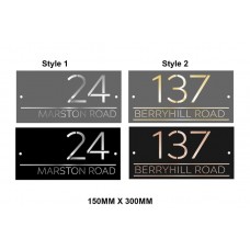 Double Layer Rectangular Personalised Door Sign with stand offs House Number Blanks