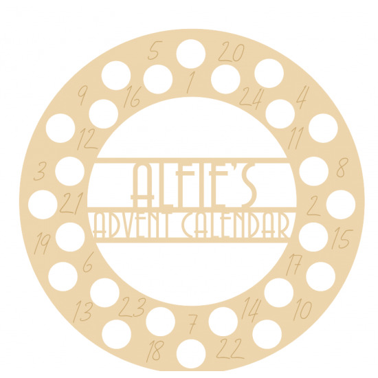 3mm Personalised Lindt Chocolate Holder Advent Calendar Advent Calendars