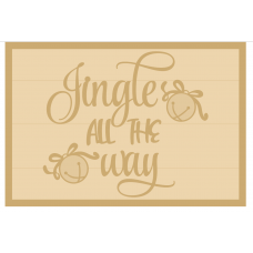 3MM MDF Layered Rectangle - Jingle All The Way Christmas Crafting
