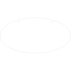15cm Acrylic Oval (Pack of 10) Basic Shapes - Square Rectangle Circle