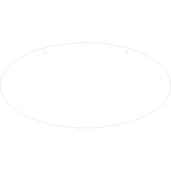 15cm Acrylic Oval (Pack of 10) Basic Shapes - Square Rectangle Circle