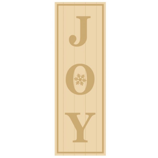 3MM MDF Layered Tall Leaner sign - JOY Christmas Crafting
