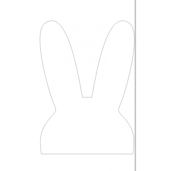 15cm Acrylic Bunny Head (Pack of 10) Easter