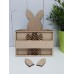 3mm mdf Easter Hamper Box with name or blank for vinyl 3, 4 and 6mm Letters & Numbers