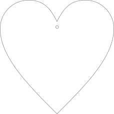 6cm Acrylic Hearts  (Pack of 10) Basic Shapes