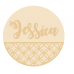 3mm mdf half layered circle with name/word - Moroccan Pattern Personalised and Bespoke
