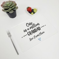 Printed Acrylic Plate Mat - One in a Million Dad/Grandad