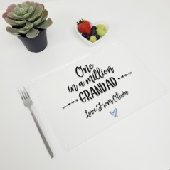 Printed Acrylic Place Mat - One in a Million Dad/Grandad Fathers Day