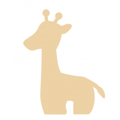 18mm Giraffe (new) 18mm MDF Animal Shapes 3D and Engraved