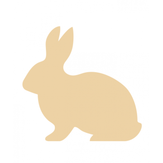 18mm Bunny (new) 18mm MDF Animal Shapes 3D and Engraved