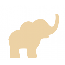 18mm mdf Elephant (new) 18mm MDF Animal Shapes 3D and Engraved