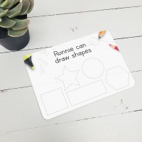 Reuseable Printed Shapes Tracing Board 