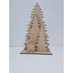 4mm Tall Trees and deer stand Trees Freestanding, Flat & Kits