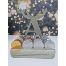 18mm mdf Personalised Antler Letter Coin Advent Calendar  Advent Calendars