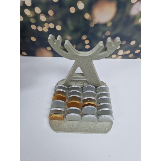 18mm mdf Personalised Antler Letter Coin Advent Calendar  Advent Calendars
