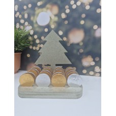 18mm mdf Personalised Christmas Tree Coin Advent Calendar  Advent Calendars