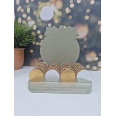 18mm mdf Personalised Christmas Pudding Coin Advent Calendar  Advent Calendars