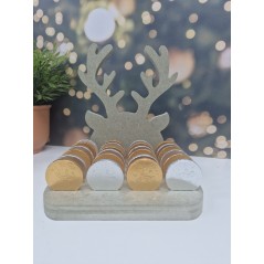 18mm mdf Personalised Antler Head Coin Advent Calendar  Advent Calendars