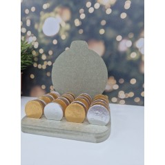 18mm mdf Personalised Bauble shape Coin Advent Calendar  Advent Calendars