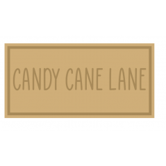 3mm + 3mm mdf Layered Candy Cane Lane Sign Christmas Crafting