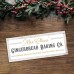 Foamboard Printed Sign - Gingerbread Baking Co - Border Colour Options Christmas Crafting