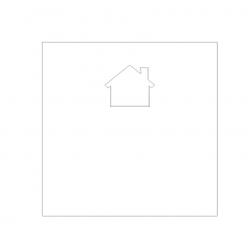  Acrylic Front for Ikea Frame - house shape cut out Basic Shapes
