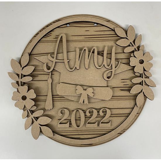 3mm mdf Graduation Name Plaque Personalised Name Plaques