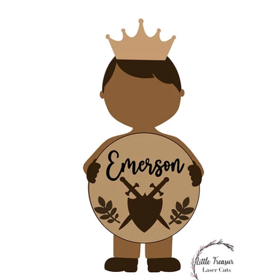 3mm mdf Prince Holding Name Plaque Personalised Name Plaques