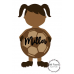 3mm mdf Footballer Holding Name Plaque Personalised Name Plaques