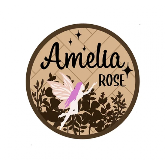 3mm mdf Fairy Garden Name Plaque Personalised Name Plaques