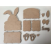 3mm mdf Easter Bunny Box Easter