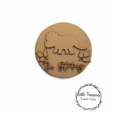 3mm mdf Dinosaur Plaque (choose from options) Layered Designs