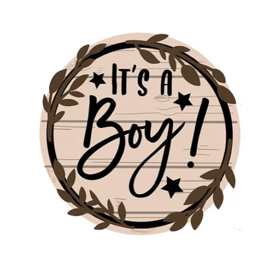 3mm mdf It's A Boy/Girl Plaque Layered Designs
