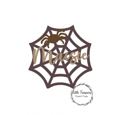3mm mdf Personalised Spiderweb & Spider Layered Designs