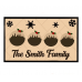 3mm mdf Rectangular Family Christmas Puddings Plaque Layered Designs