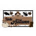 3mm mdf Rectangular Hello Autumn Scarecrow Plaque Halloween